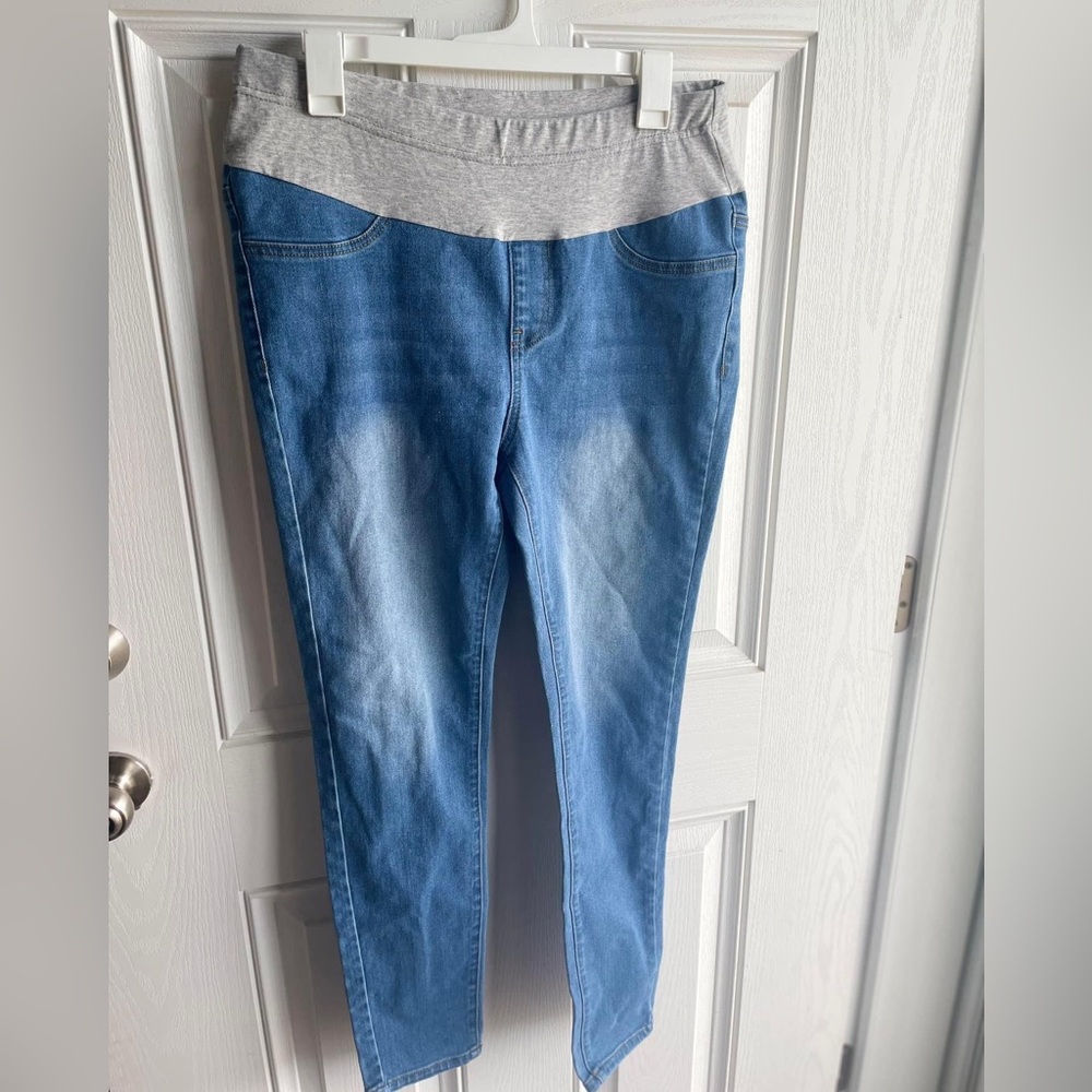 Partially Over the Belly Maternity Jeans